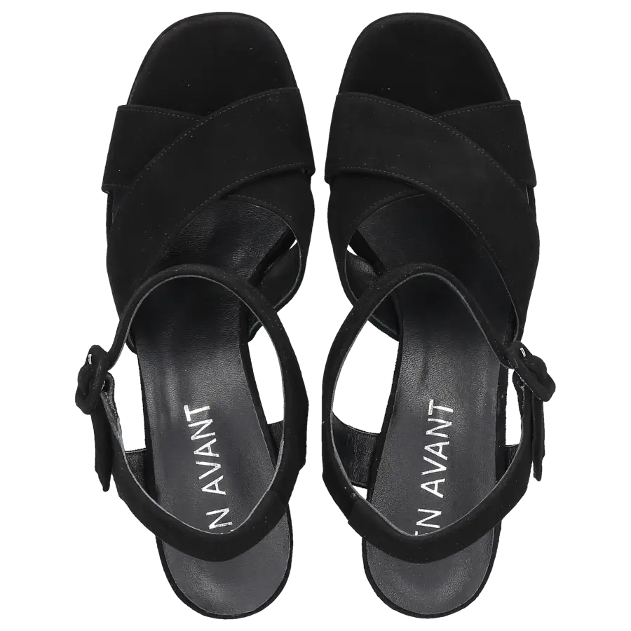 EN AVANT - Sandalen LUXE Veloursleder - schwarz