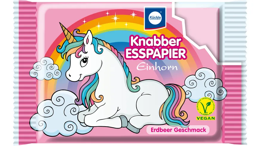 Küchle Knabber-Esspapier Einhorn 25 g