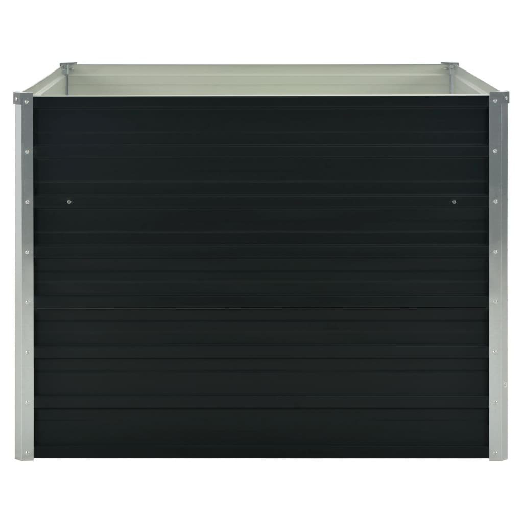 vidaXL Hochbeet Hochbeet Anthrazit 100 x 100 x 77 cm Verzinkter Stahl (1 St)