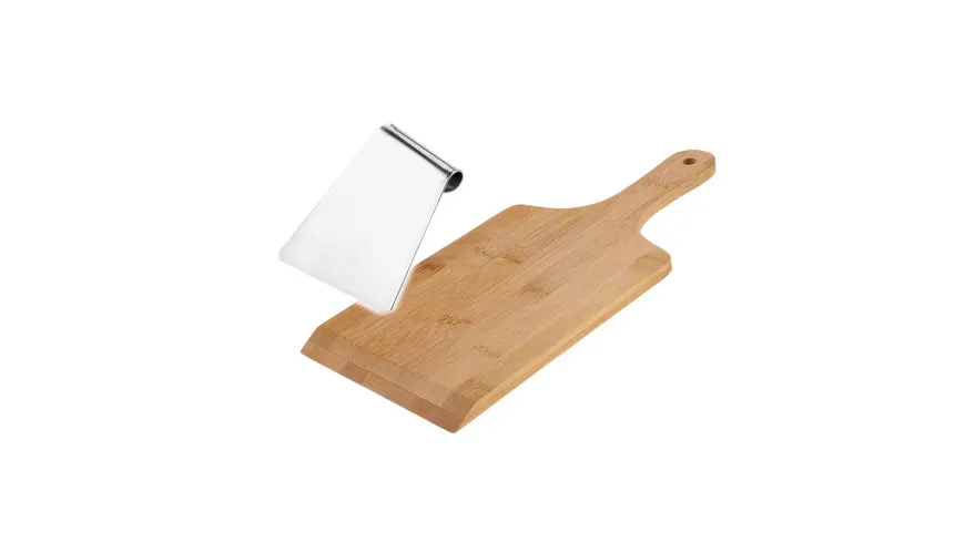 WESTMARK Spätzlebrett + Schaber-Set braun/silber