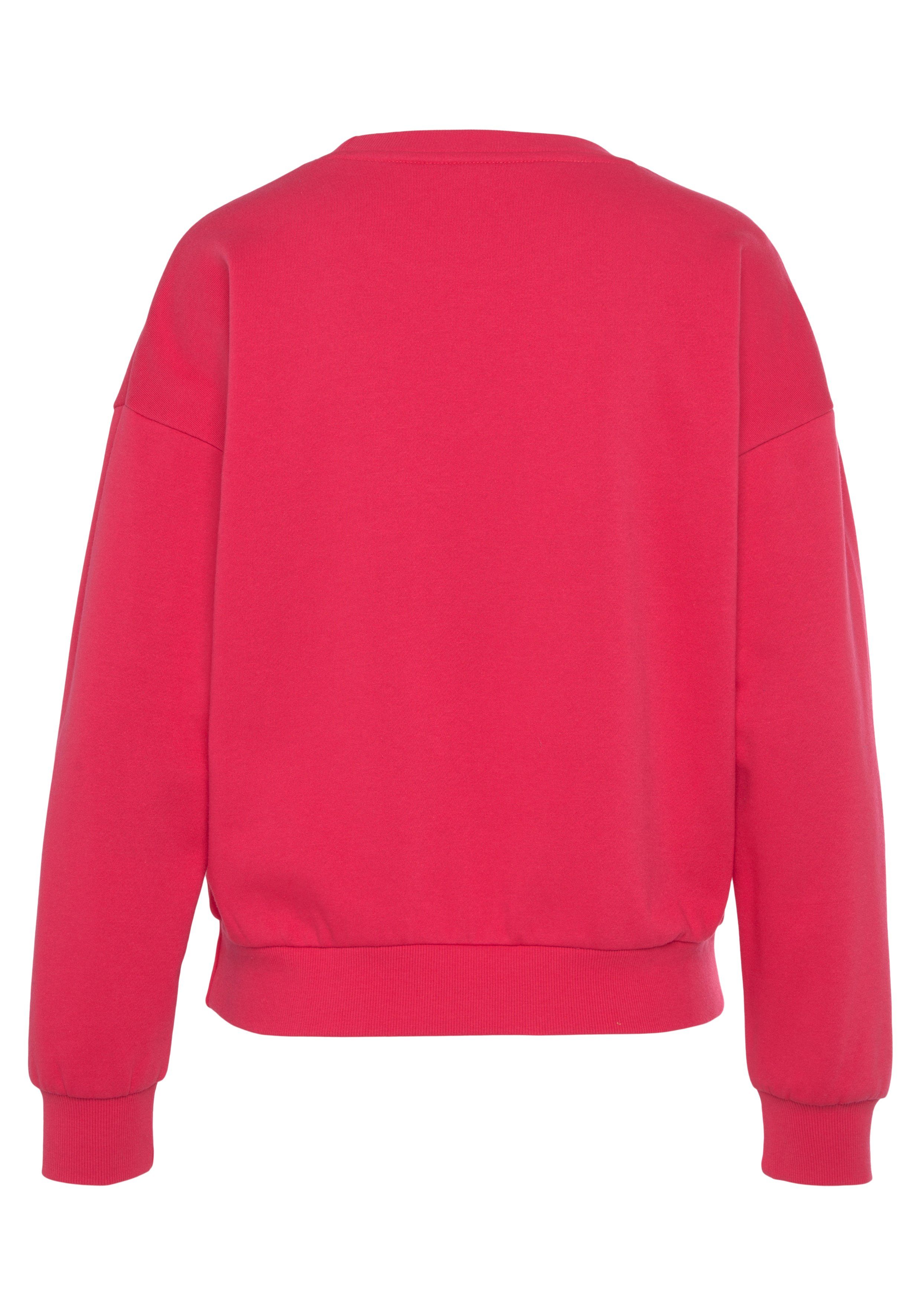 Bench. Loungewear Sweatshirt -Loungeshirt mit glänzendem Logodruck, Loungewear, Loungeanzug