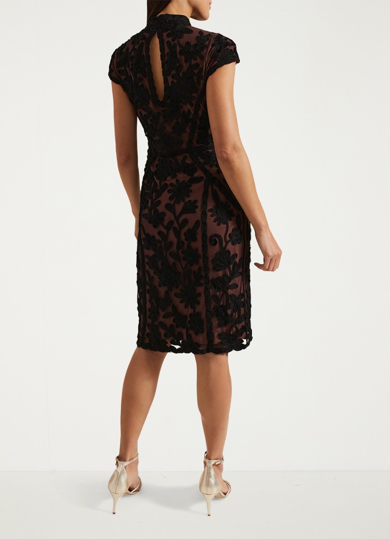 Phase Eight Edith semi-transparent midi dress with lace