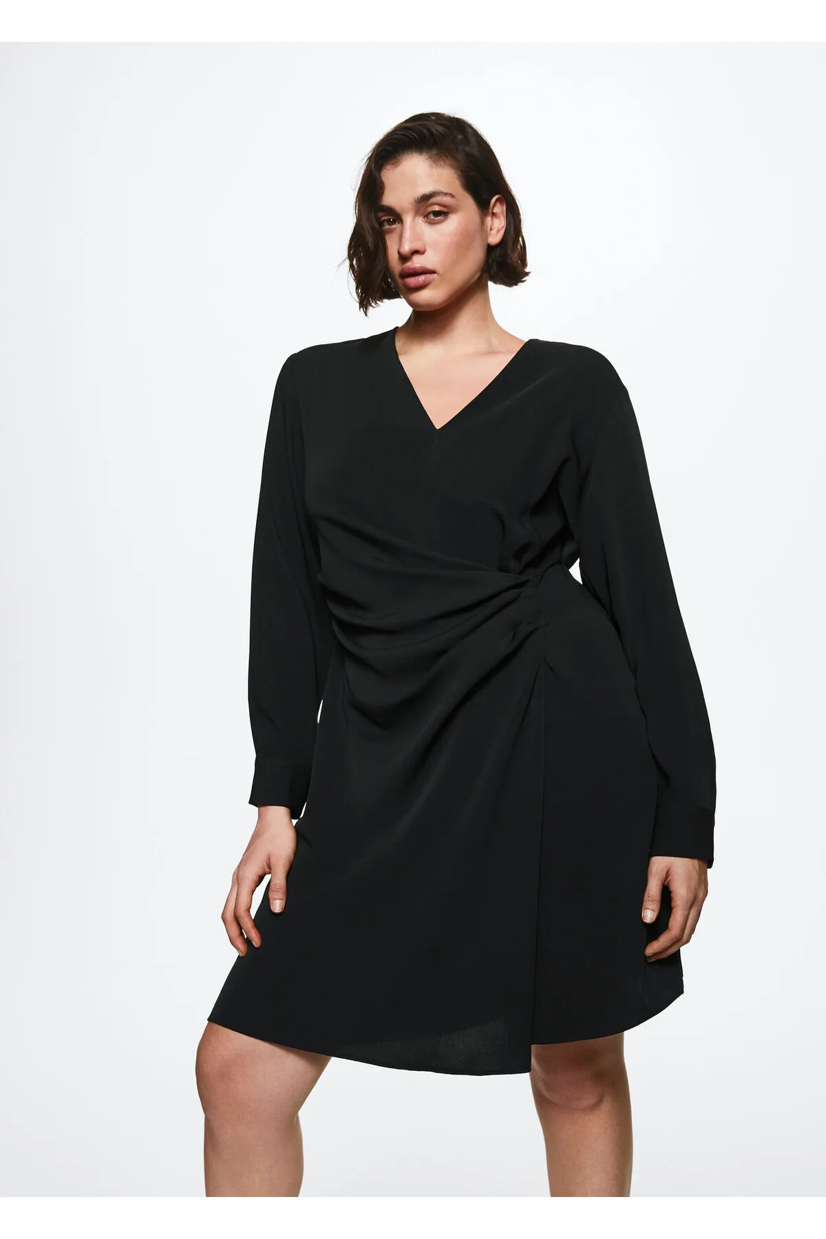 MANGO  Schwarzes Damenkleid 37095927