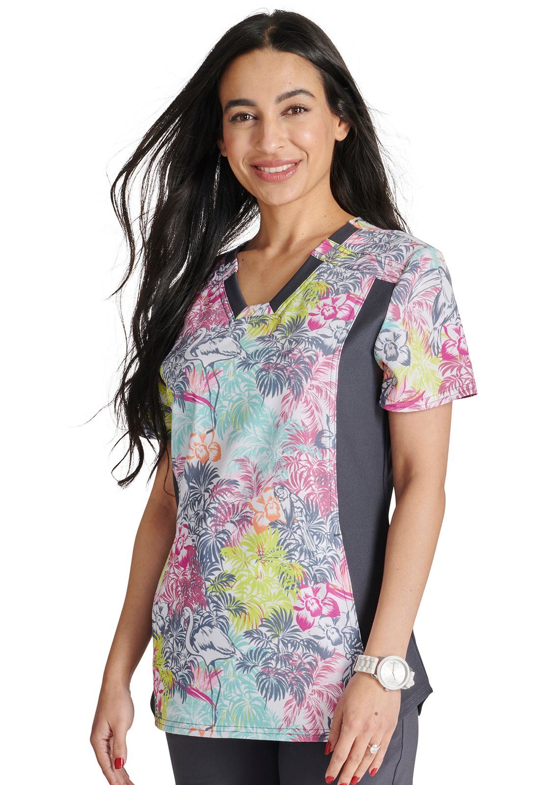 Cherokee Funktionsbluse Bunt bedruckter Damen Kasack 