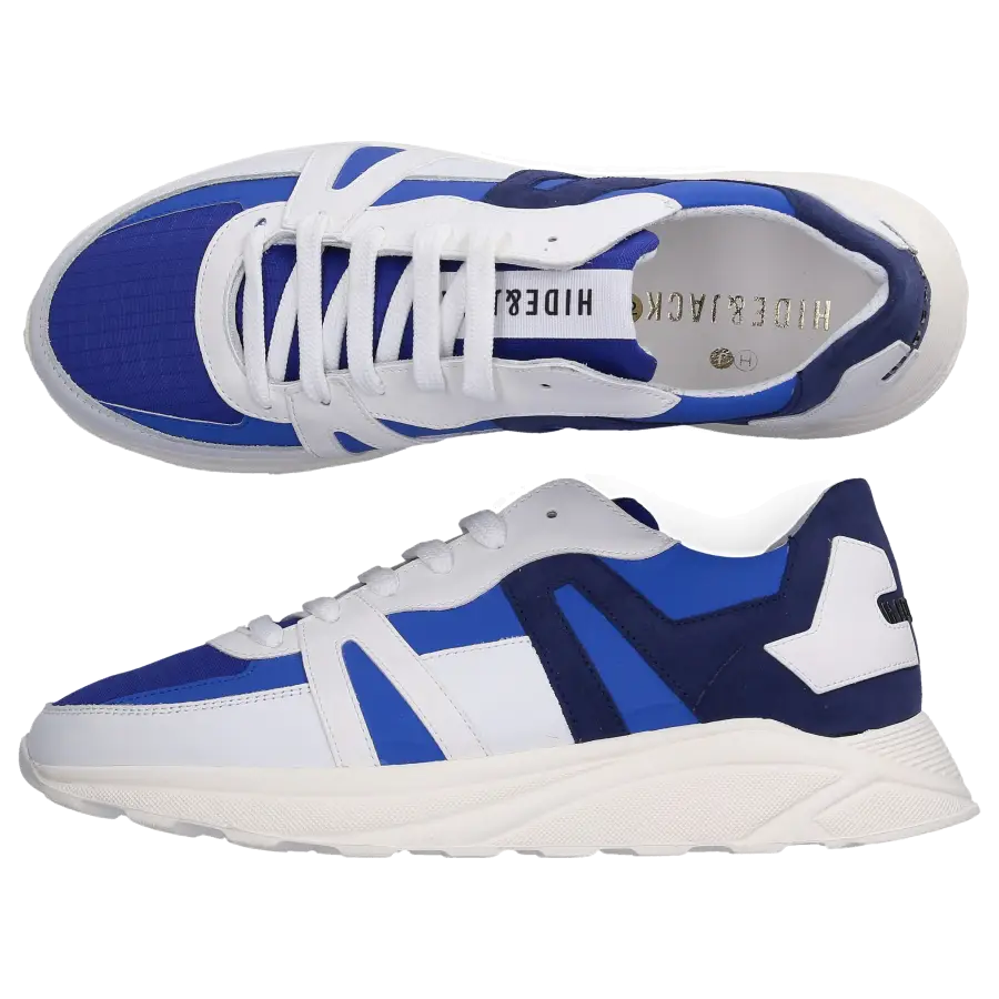 Hide & Jack - Sneaker low RUNNING JET Kalbsleder Logo blau dunkelblau - blau