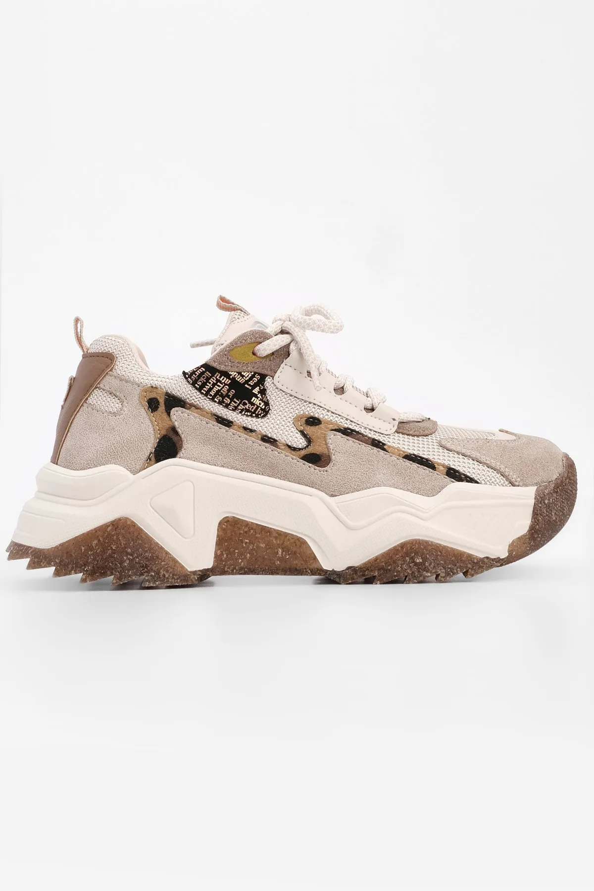 Marjin  Sneaker - Beige - Flacher Absatz