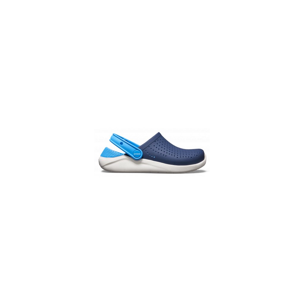 Crocs LiteRide Clog Navy / Poppy White Pantoffeln