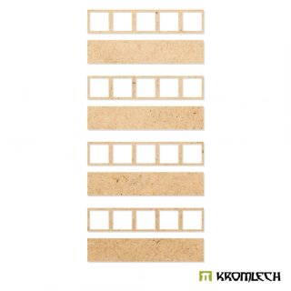 Heavy Infantry 5x1 Square Base Converter Trays (4)
