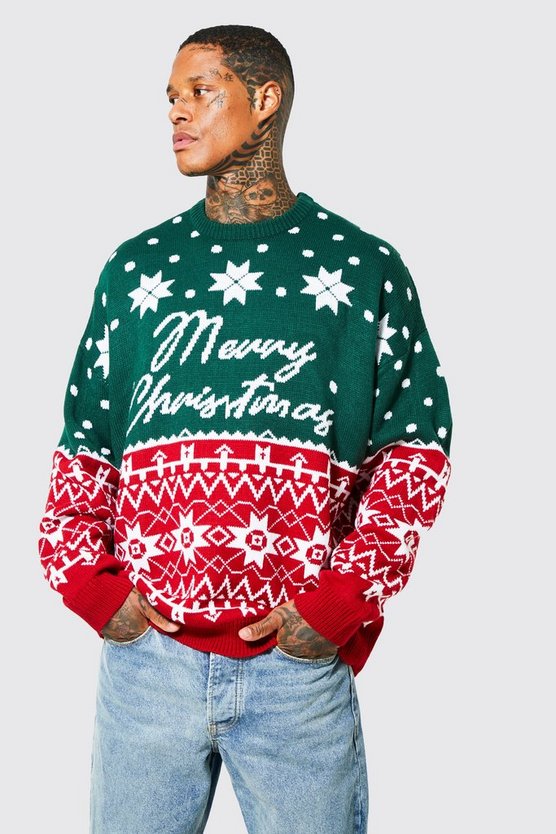 Oversize Merry Christmas Pullover