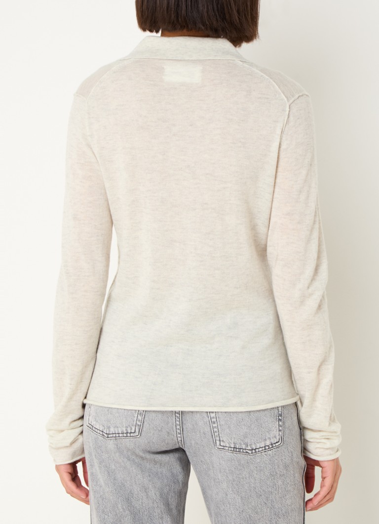 Jemně pletený kašmírový top Zadig&Voltaire Sally s kamínky