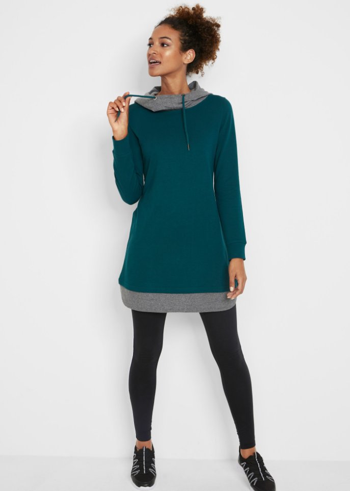 Longsweatshirt mit Leggings (2-tlg. Set)