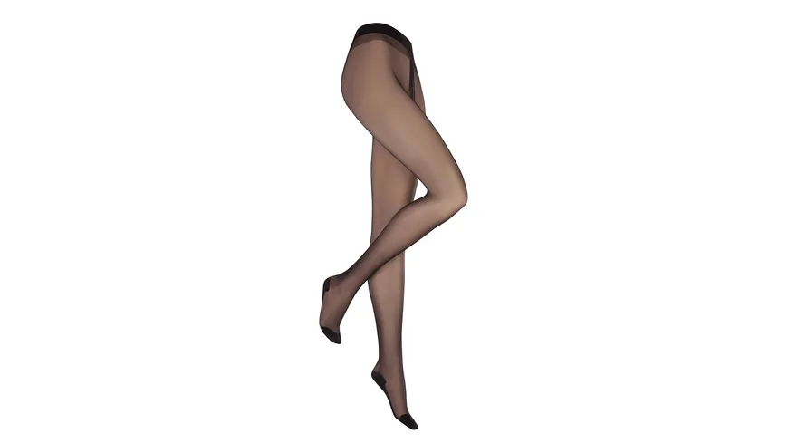 KUNERT Damen Feinstrumpfhose mit Baumwollsohle COTTON SOLE 20 DEN black