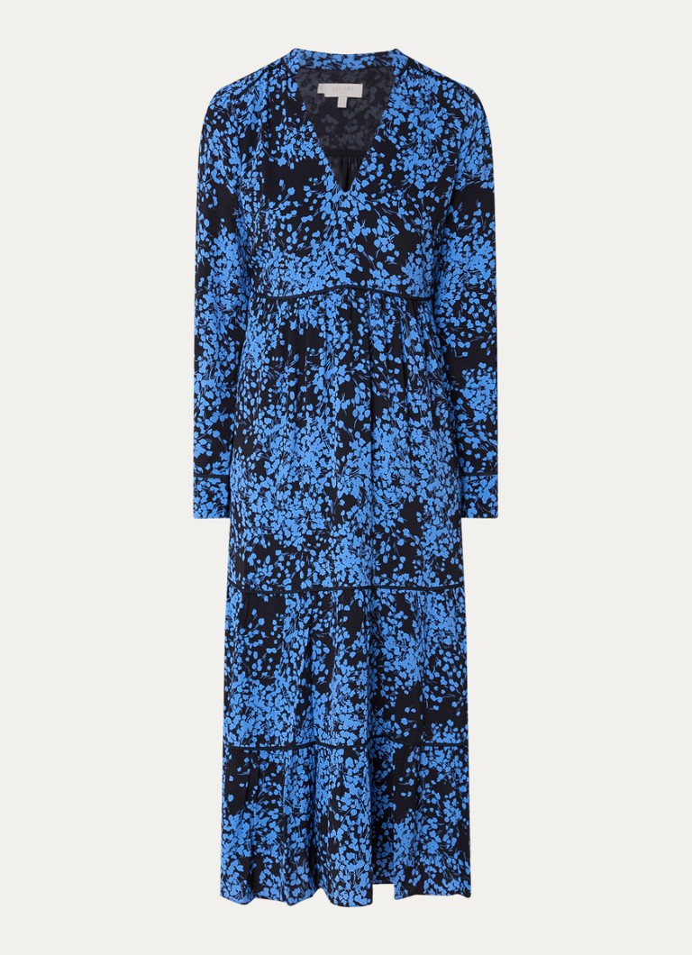 Vestido túnica midi con escote en V y estampado floral Tillie de Hobbs