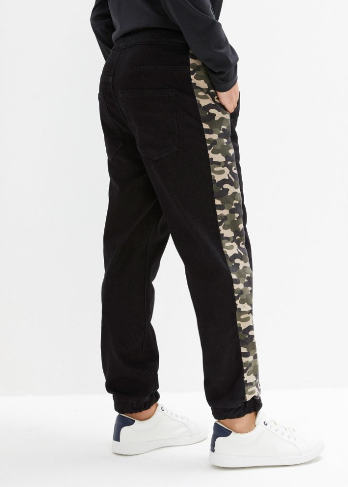 Jungen Winterjeans mit Camouflage Einsatz