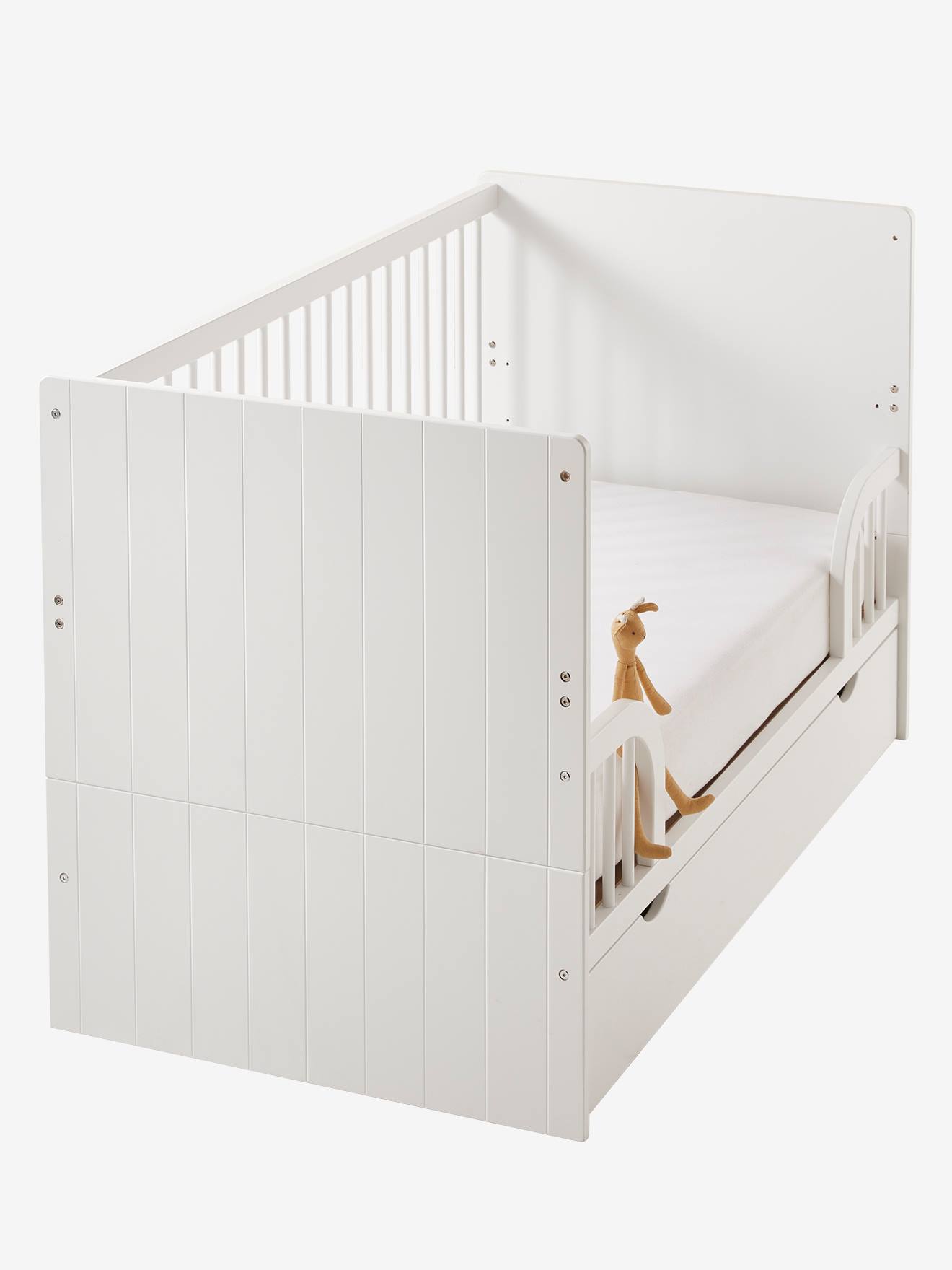 Vertbaudet 3-in-1-Kombibett HOLIDAYS vom Babybett zum Kinderbett - weiß