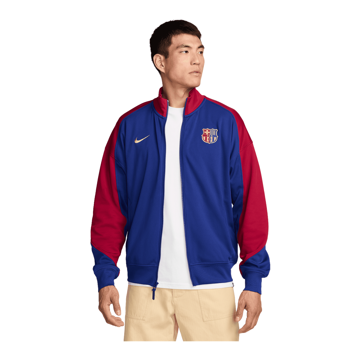 Nike FC Barcelona Academy Pro Anthem Jacke Blau F455