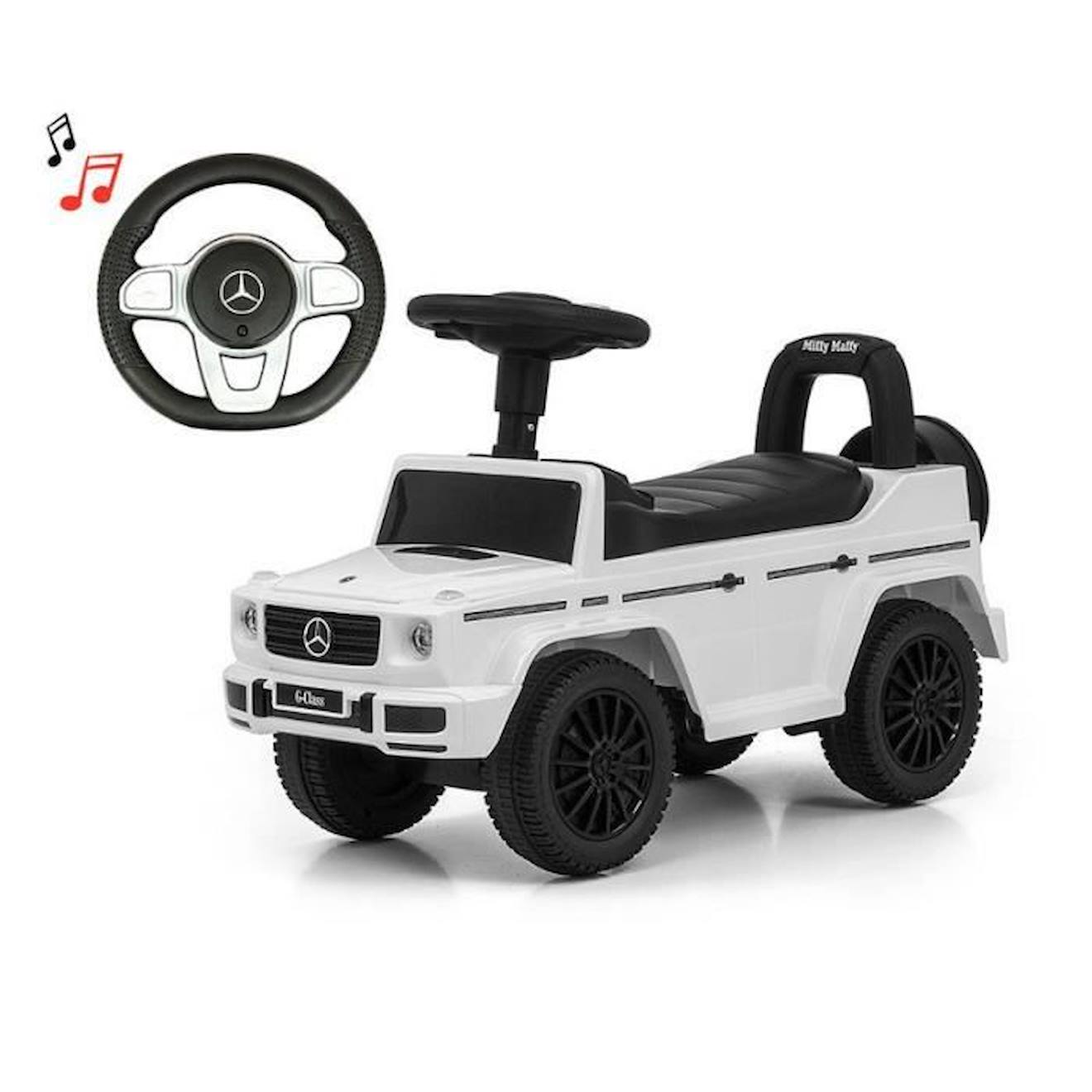 Porteur Milly Mally Mercedes G350d S Blanc blanc