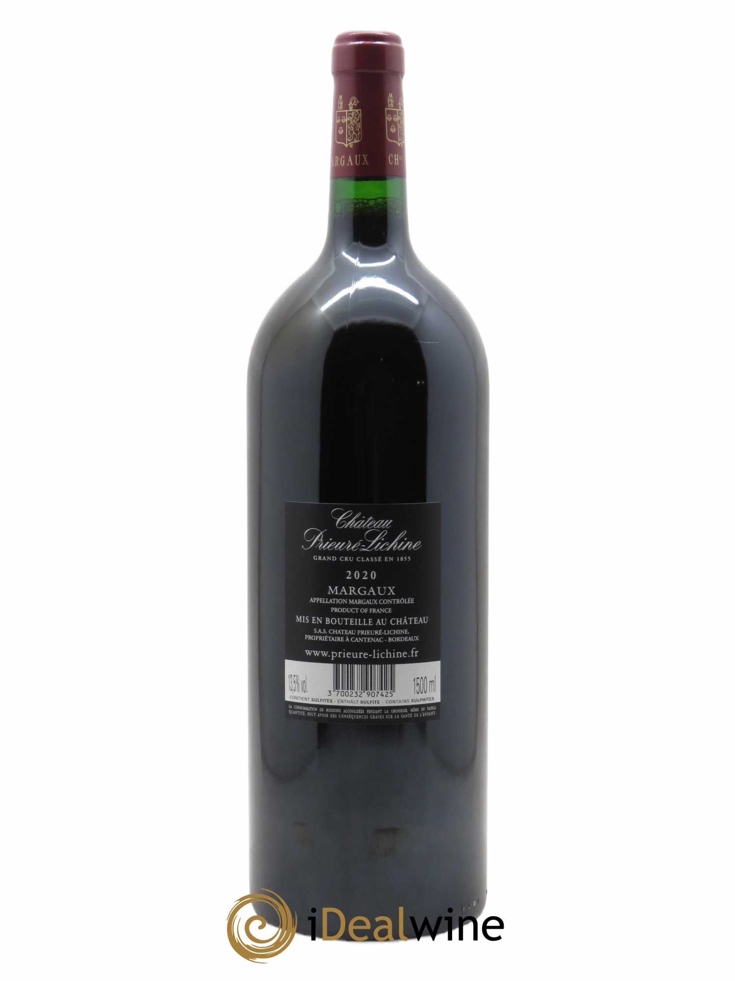 Château Prieuré Lichine 4ème Grand Cru Classé (CBO à partir de 6 MG) 2020 - Lot de 1 Magnum