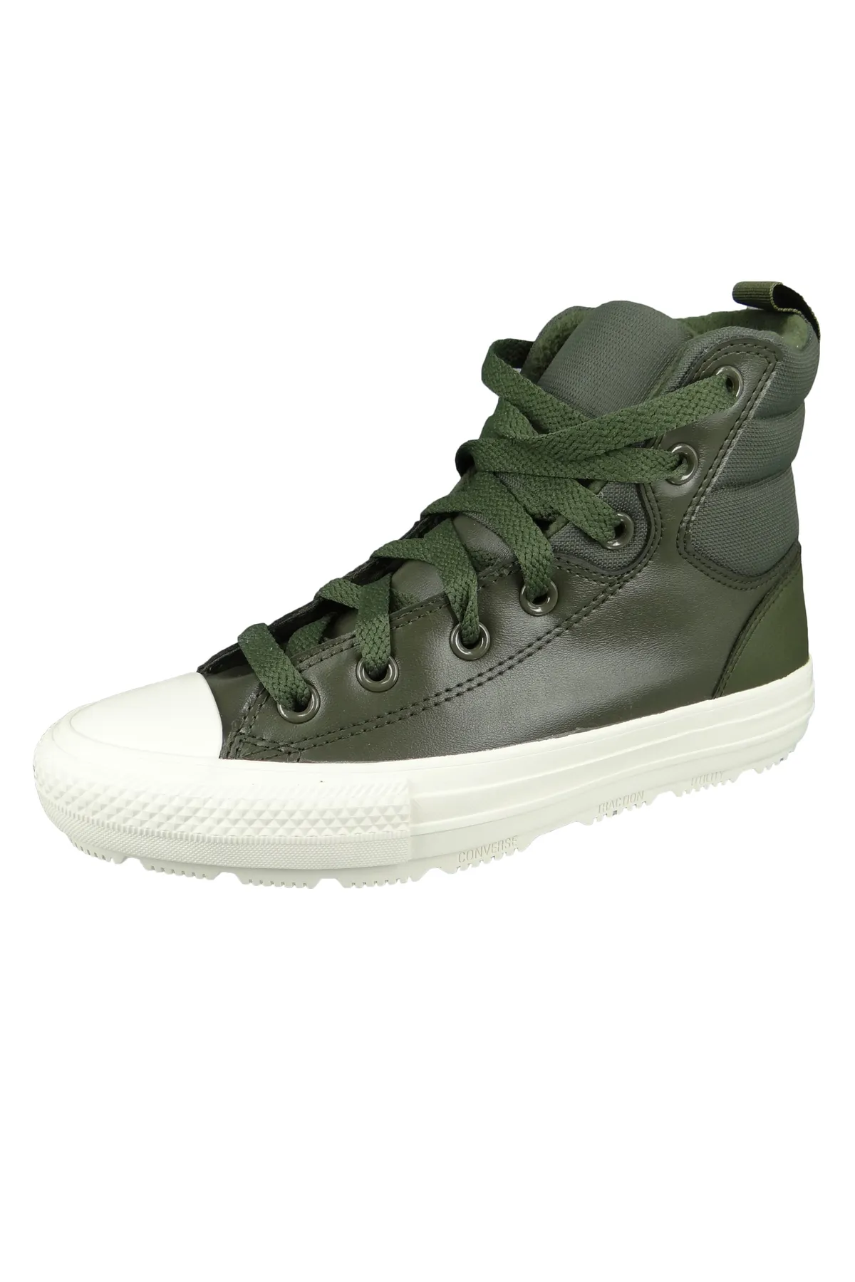 converse  Damen High Sneaker Chuck Taylor All Star Berkshire Boot 171429C Grün Cargo Khaki Leder 2 Absatz