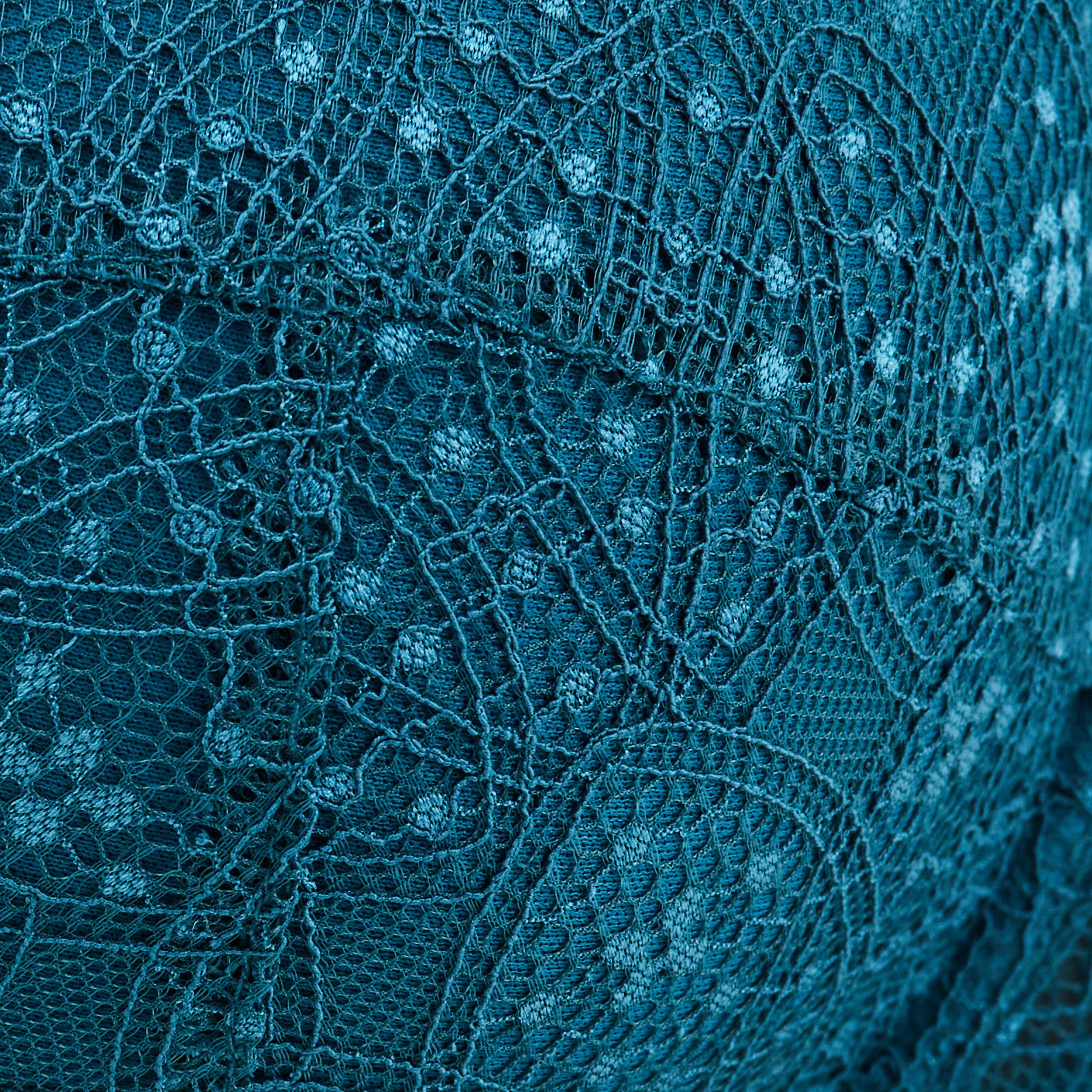 Soutien-gorge emboîtant à dentelle Izzie bleu canard femme grande taille | La Halle