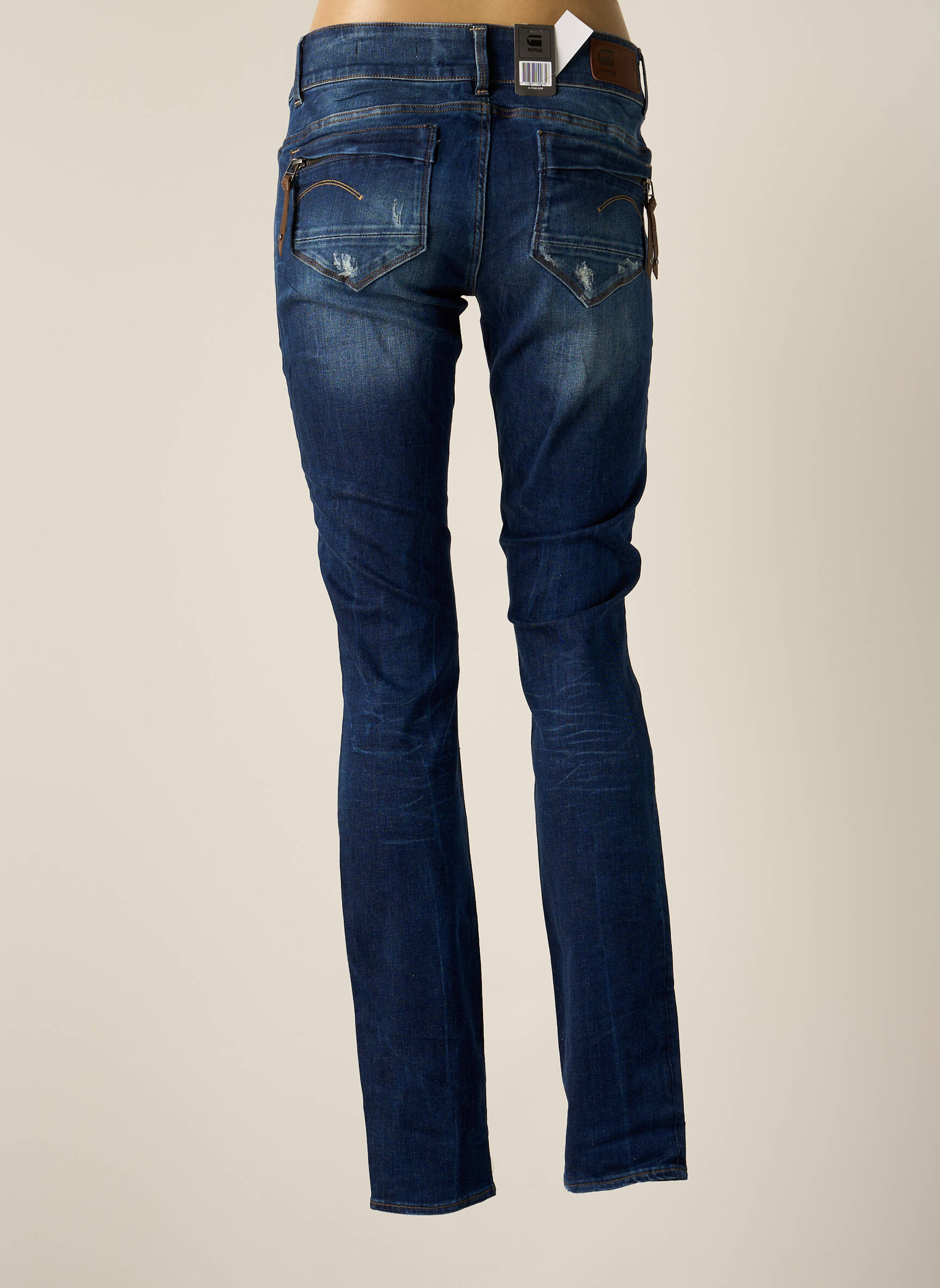 G Star Jeans Skinny Femme couleur bleu