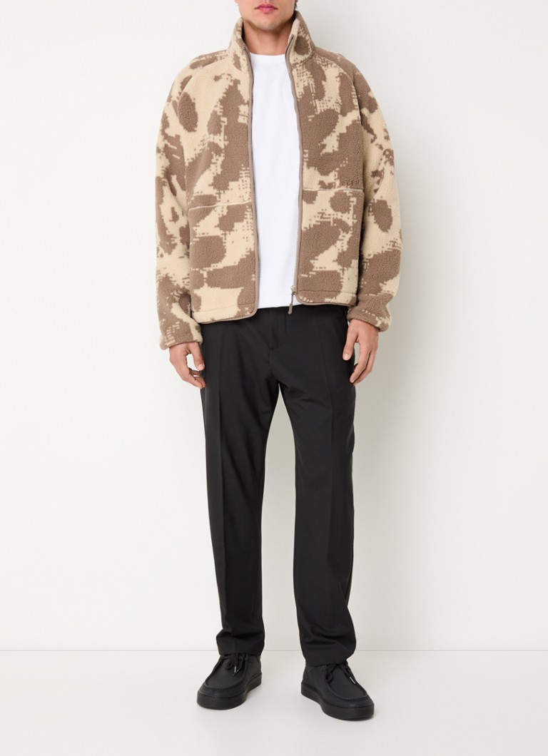 OLAF  Pixel vest van fleece met steekzakken