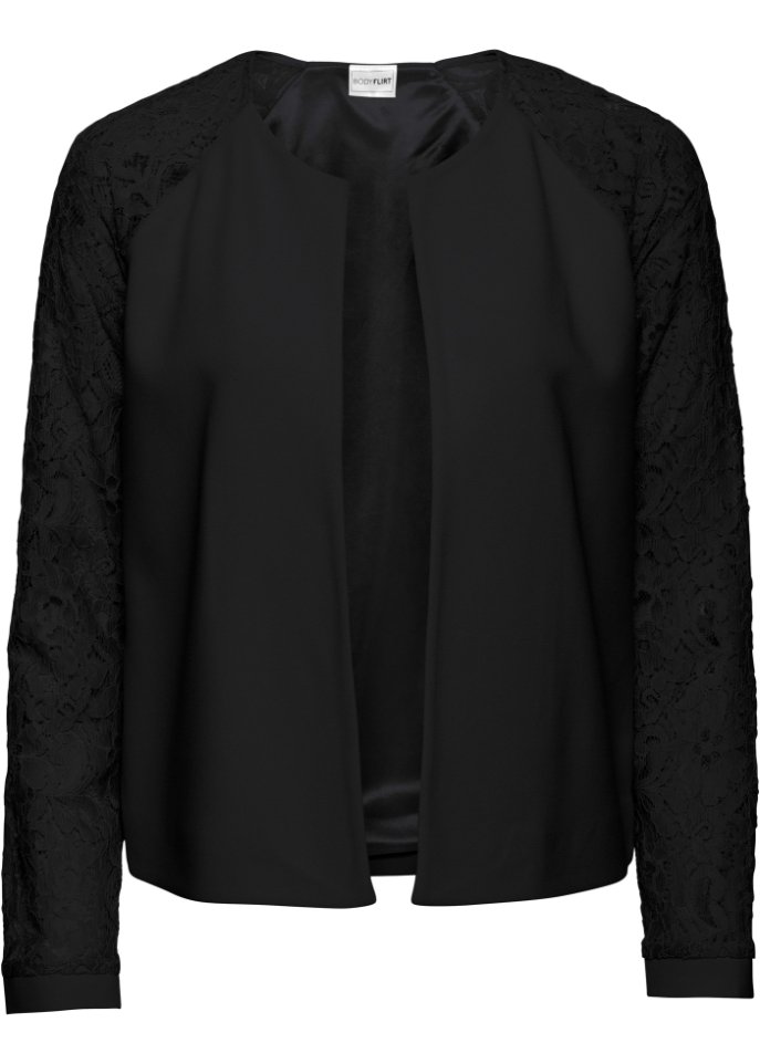 Blazer mit Spitzenärmeln