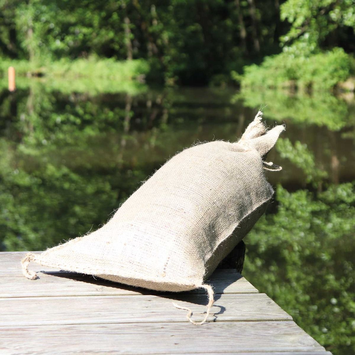 Jute Sandsack mit Bindeband 20kg