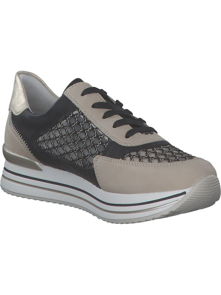 remonte Schnürschuhe in perle/schwarz-gold/schwarz/mus günstig kaufen