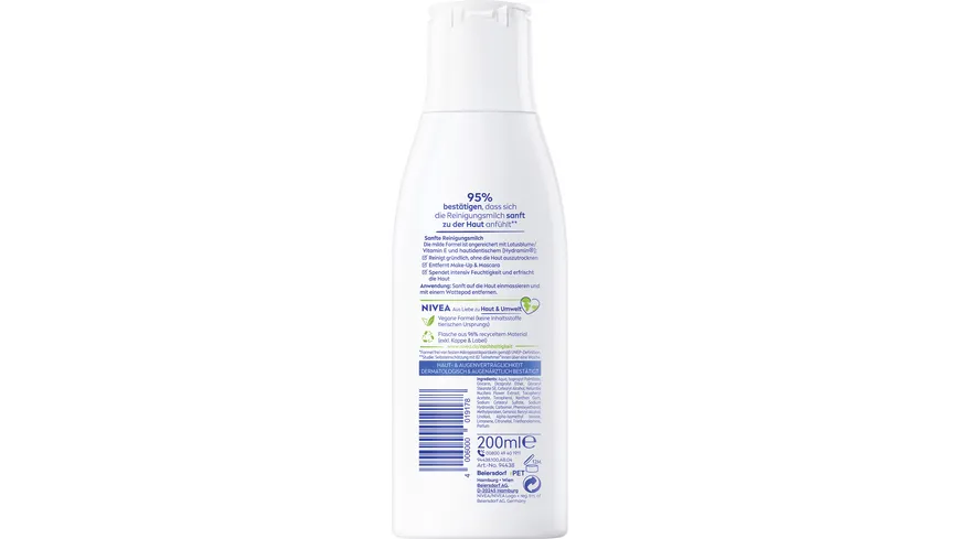 NIVEA Sanfte Reinigungsmilch für je den Hauttyp 200 ml
