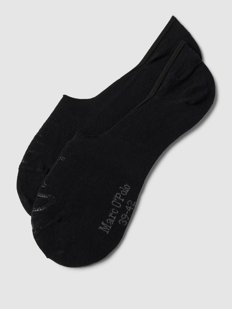 Sneakersocken mit Label-Print in schwarz
