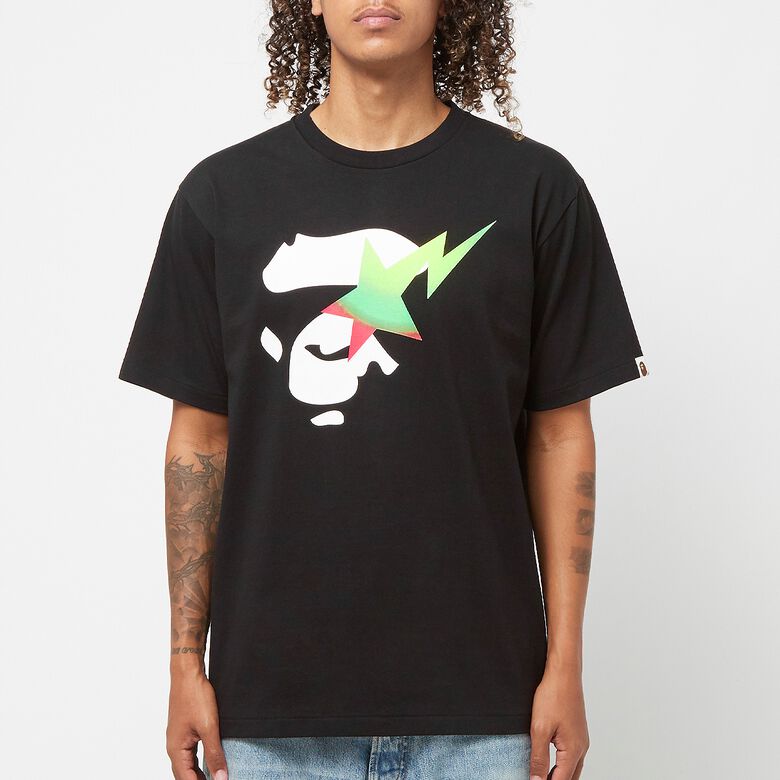 A Bathing Ape Gradation Ape Face Sta Tee M Black
