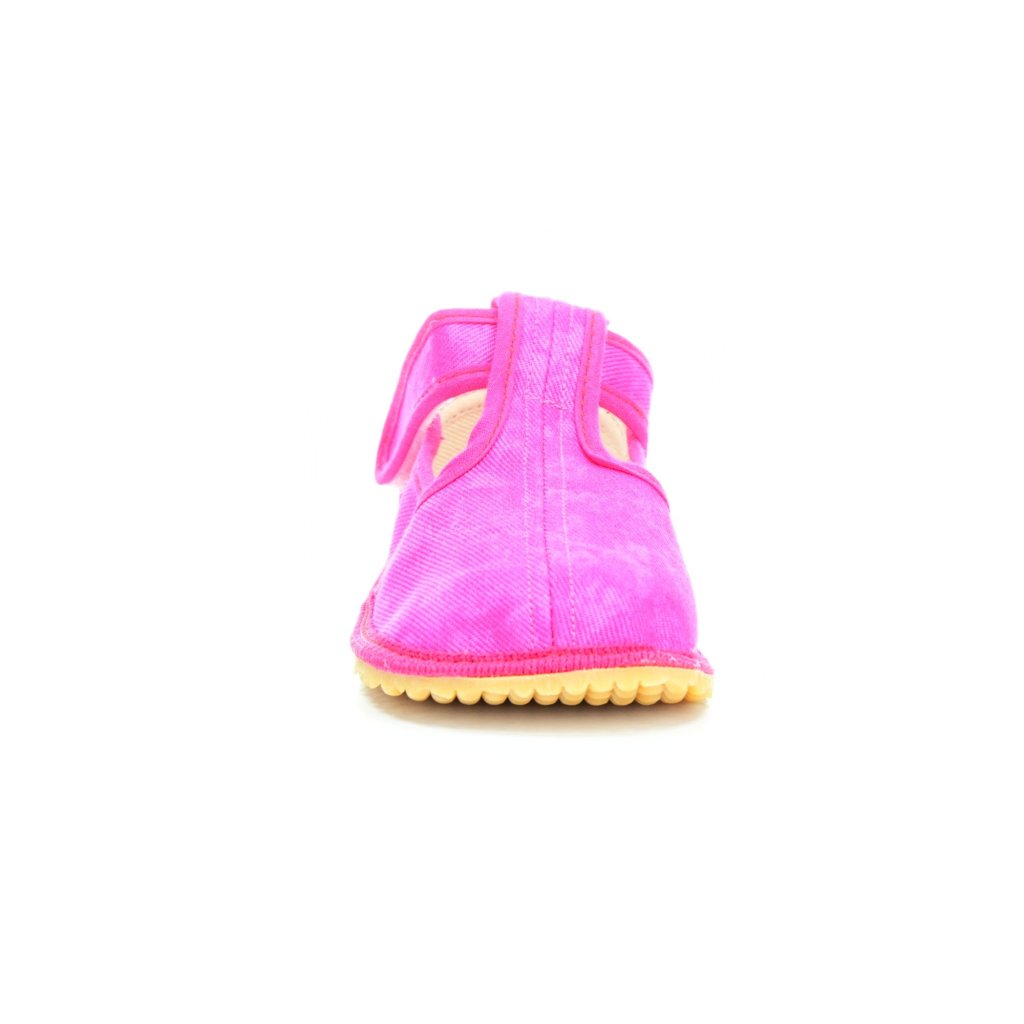 Beda Pink Batik schmalere Barfußhausschuhe (BF-060010/W/02)