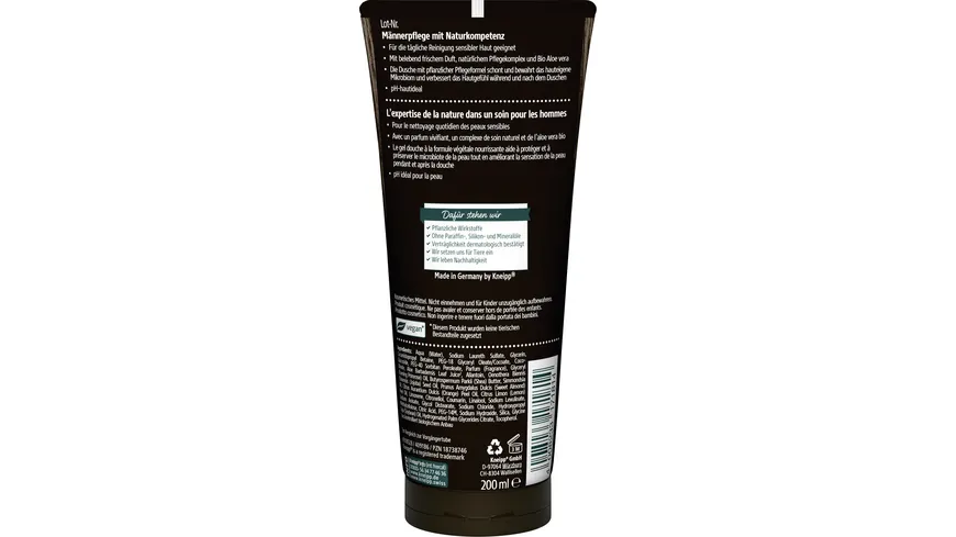 Kneipp Men Duschgel 3in1 Frisch & Sensitiv 200 ml