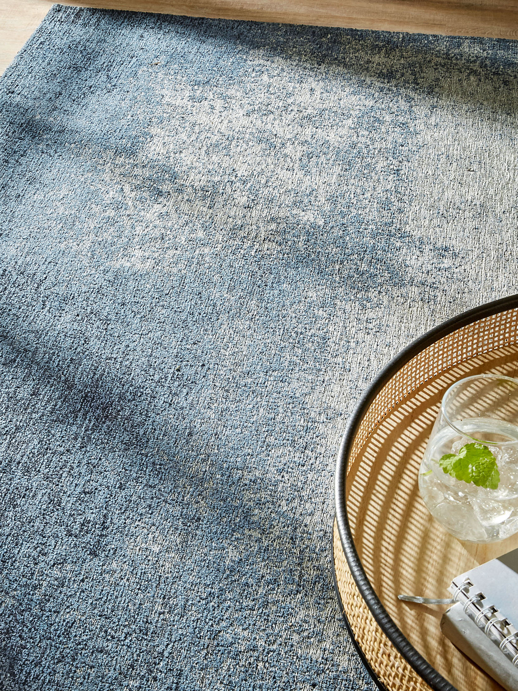Vaduz Vintage-Teppich, Blau