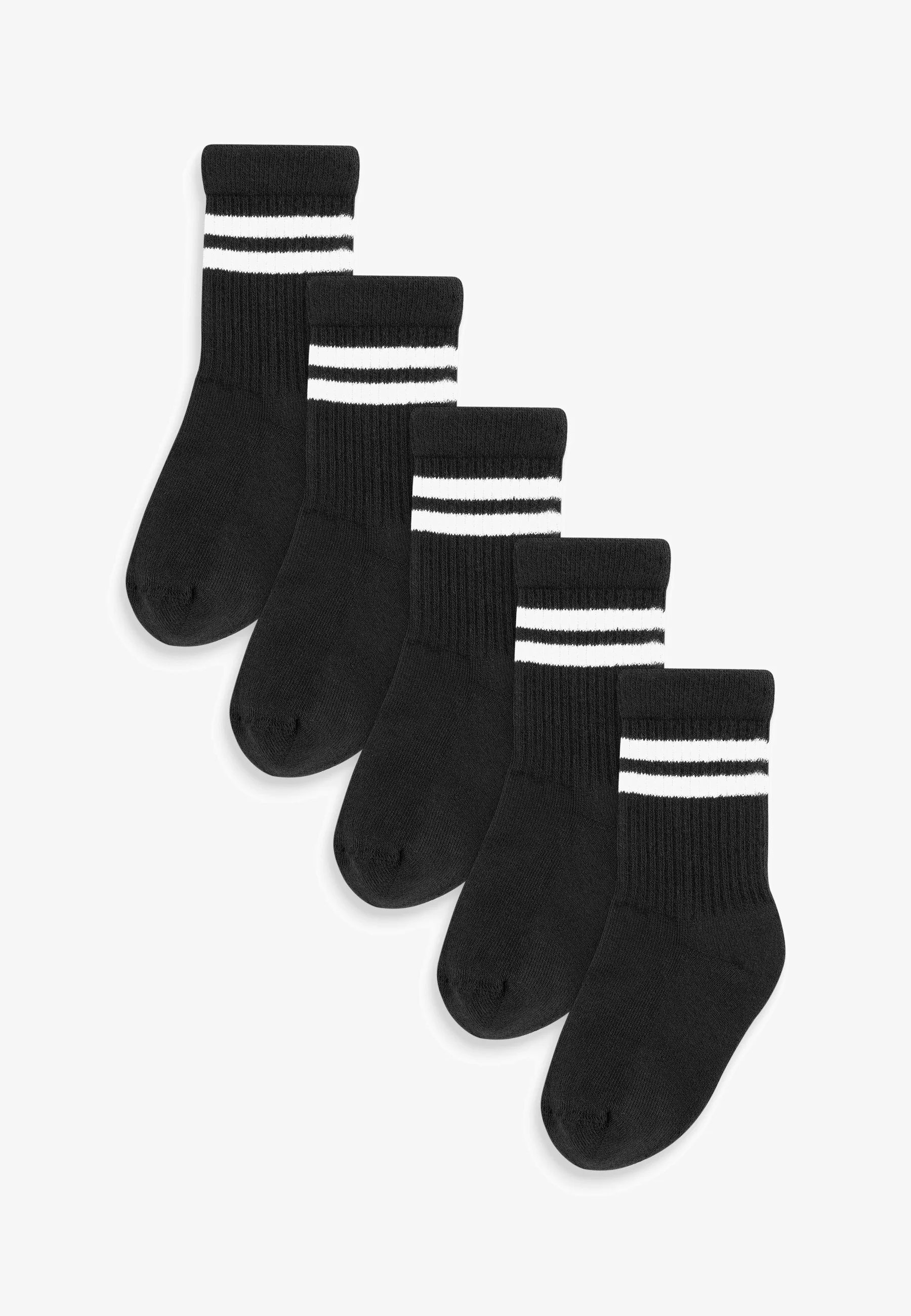 CALCETINES ACANALADOS CON PLANTILLA ACOLCHADA (PAQUETE DE 5) - Calcetines