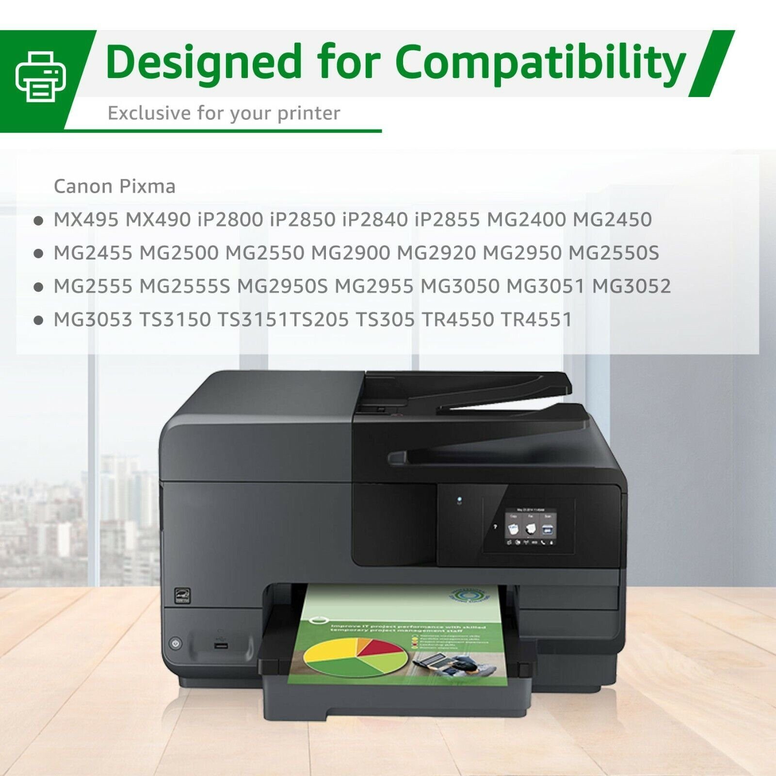 Greensky multipack ersetzt für CANON PG-540XL CL-541XL PG540XL Tintenpatrone (MG4250 MG3550 MG3250 MG3155 MX535 MX525 MX395 TS5150 TS5151)