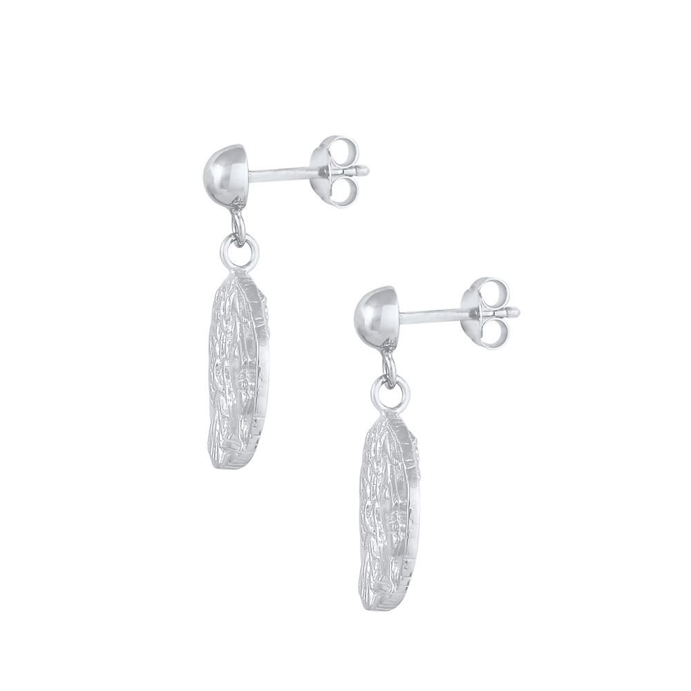 Elli Elli Boucles d'Oreilles Pendentif pour dames Plug Coin Design Antique en 925/1000 Boucles d'oreilles