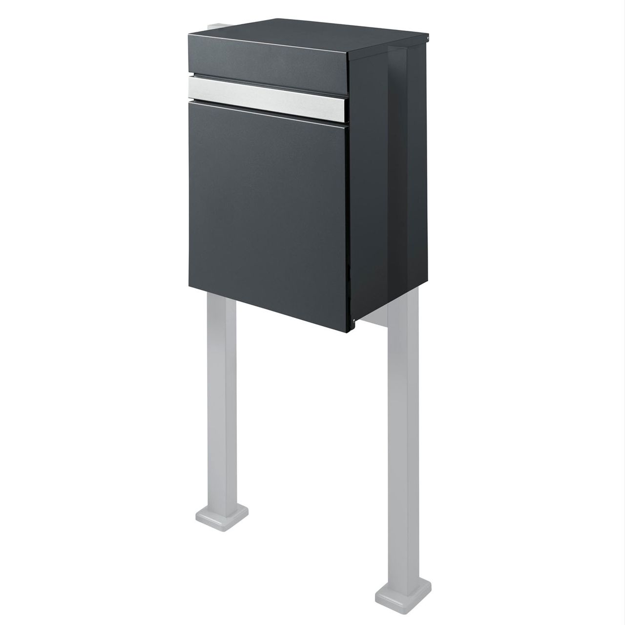 Weles AMARE DESIGN Paketbox Briefkasten Luxury mit Hausnummer - 58 x 44 x 35 cm - Anthrazit (7016)