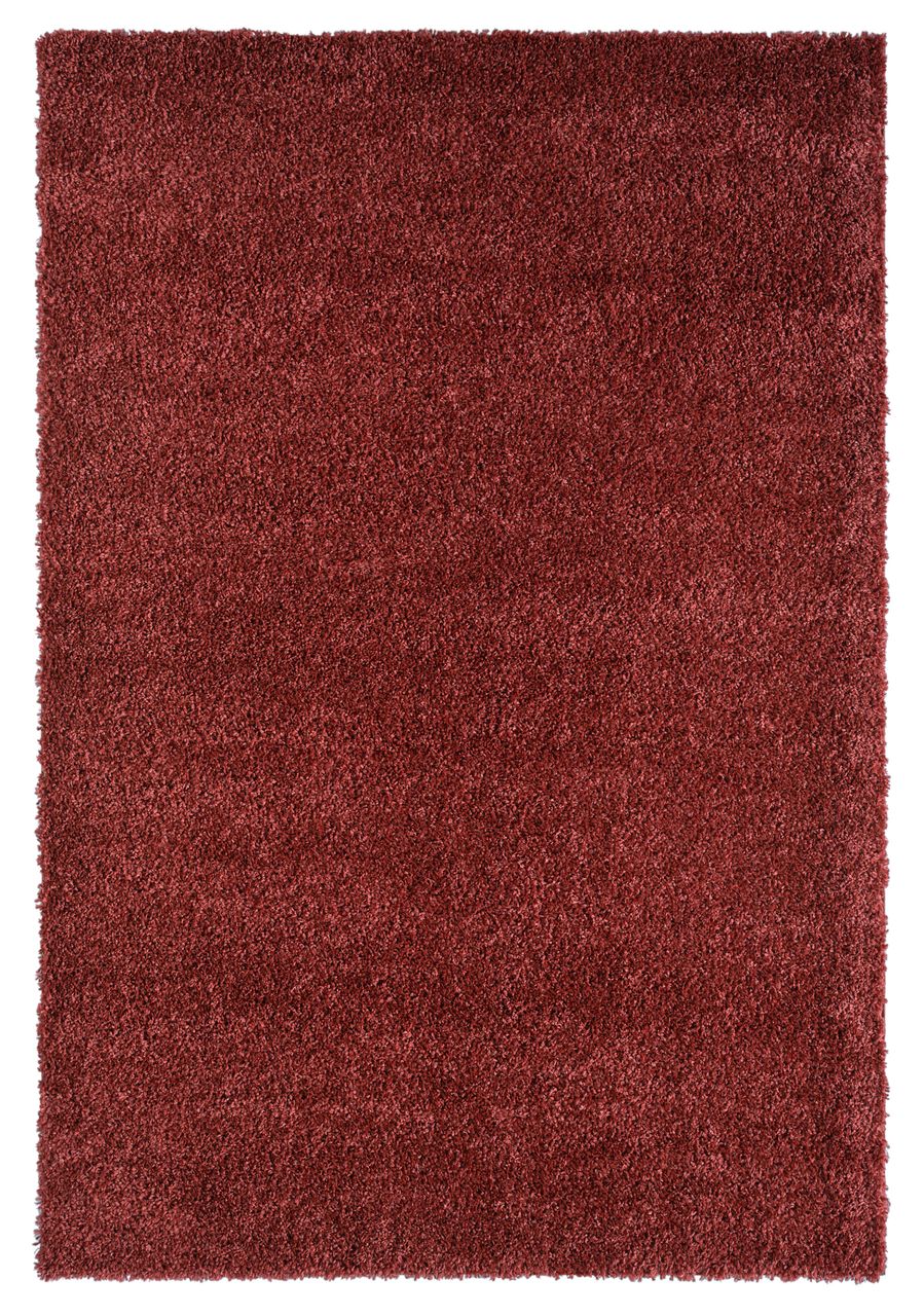 MyFlair Teppich Elodie, 200cm x 290cm, Farbe Weinrot, rechteckig, Florhöhe 37mm