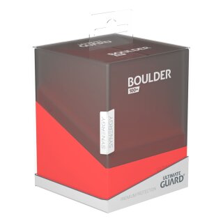 Ultimate Guard Boulder Deck Case 100+ Synergy Schwarz/Rot
