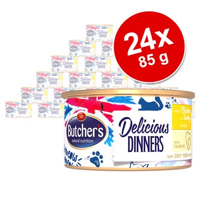 Butcher's Delicious Dinners Katze 24 x 85 g