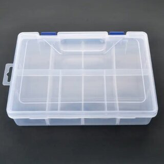 MK3 Sortierhilfe / Token Case / Plastik Box + Extra Tray 23 x 16 x 6 cm (8 Fächer)