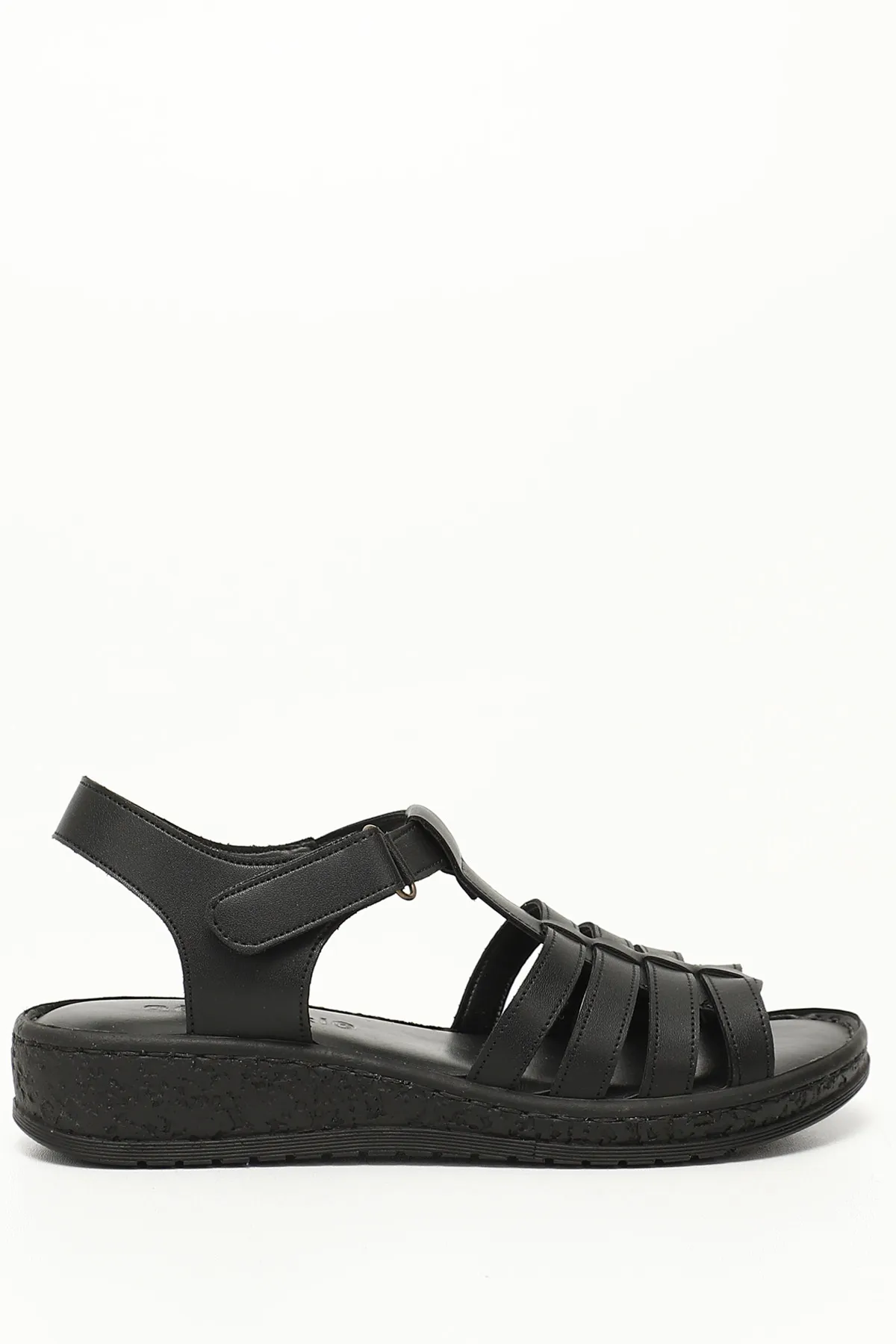 GÖNDERİ(R)  Anthrazitfarbene Damensandalen 45616
