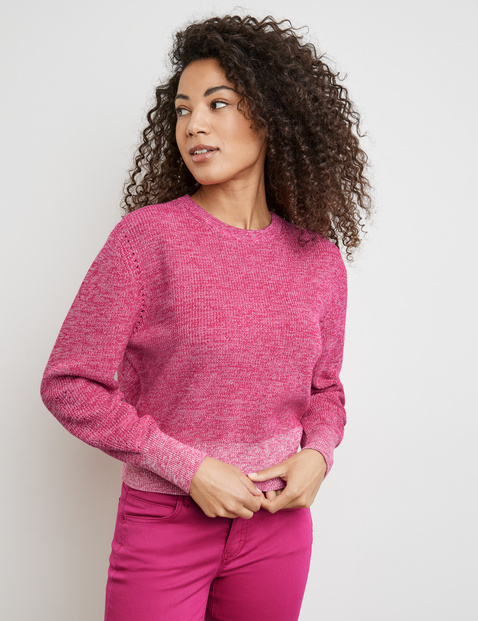Pullover aus Baumwoll-Rippstrick
