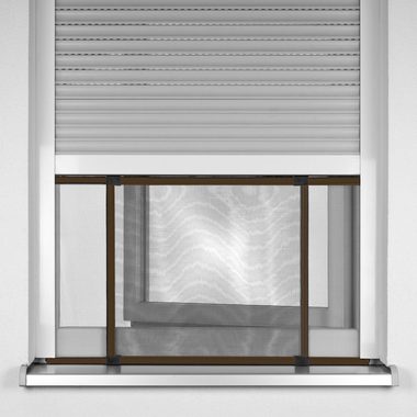 ventanara Insektenschutz-Fensterrahmen Insektenschutz Schiebe Fenster Fliegengitter Mückenschutz Alu Rahmen
