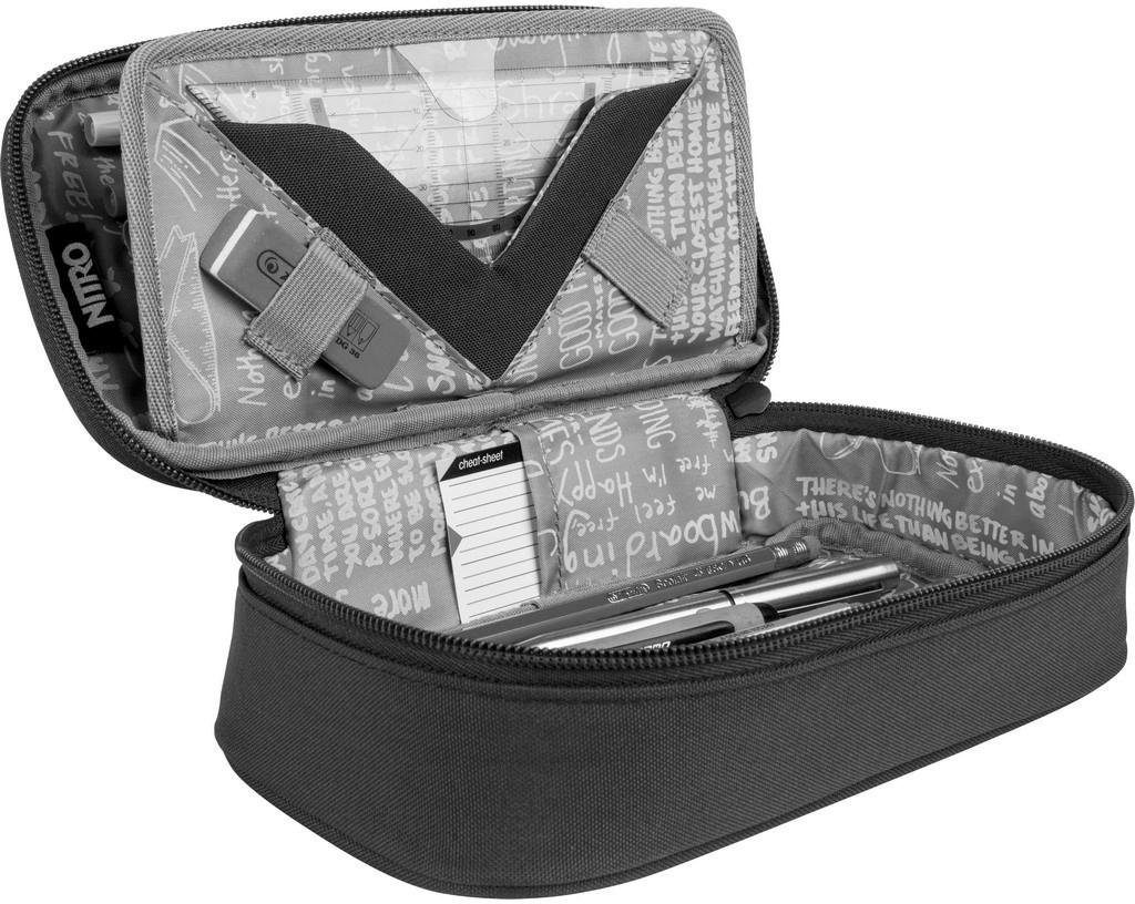 NITRO Federtasche Pencil Case XL, Black Rose