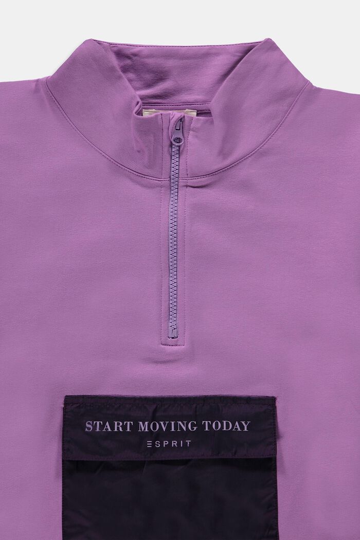 Sweatshirt-Kleid mit Statement-Print auf der Tasche