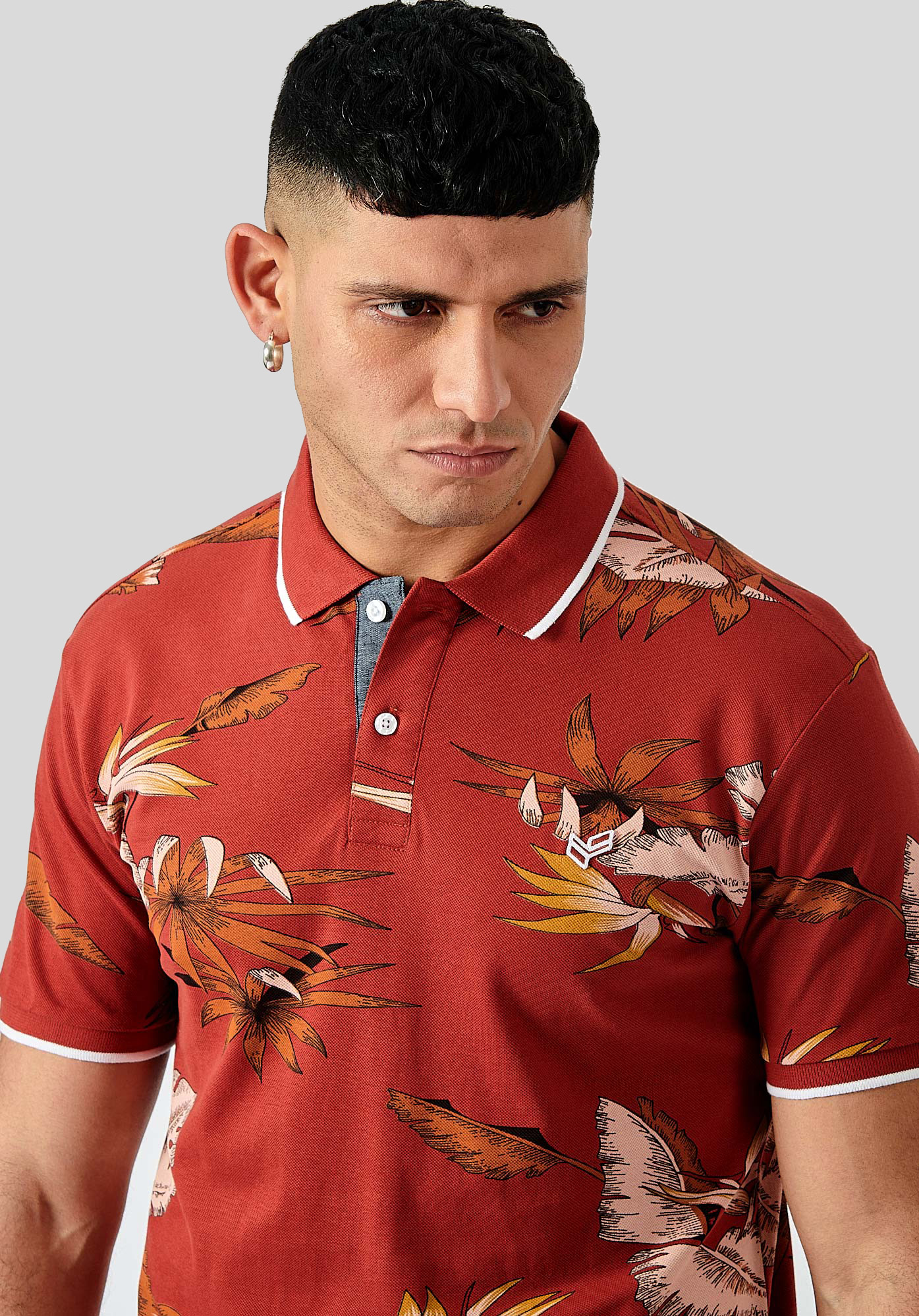 BERNI  Polo imprimé homme 100% coton