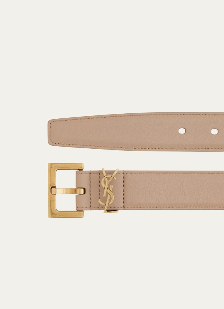 Curea Saint Laurent Cassandre din piele de vitel